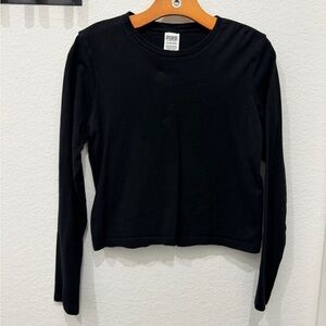 PINK Victoria's Secret Black Long Sleeve Tee